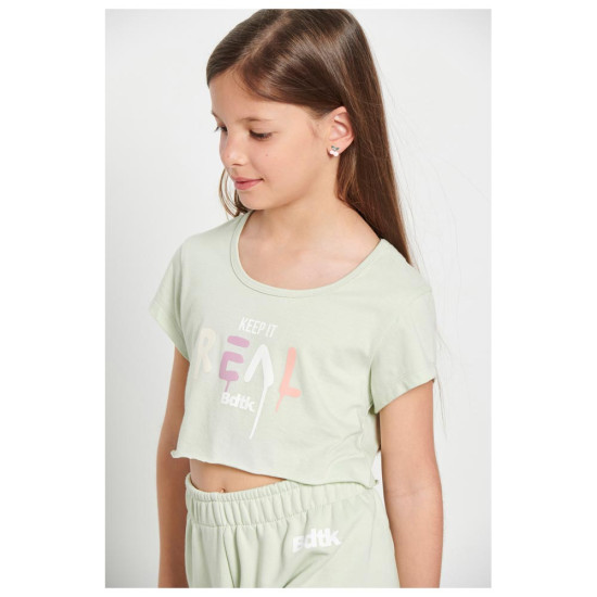 Bodytalk Παιδική κοντομάνικη μπλούζα Crop Top